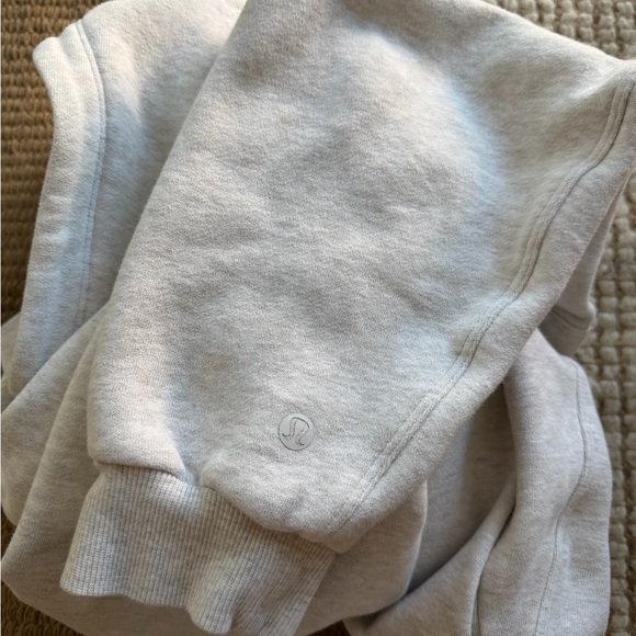 Women's Cream/Grey heathered Hoodie - Picture 3 of 3